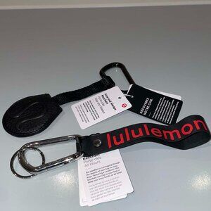 LOT OF 2 Lululemon Keychains –NWT Lululemon Now and Always Leather & All Hours
